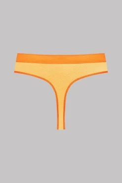 Maison Close String Taille Haute - Corps à Corps Néon -Boutique De Lingerie Sexy HW Thong CAC Orange 560196 4