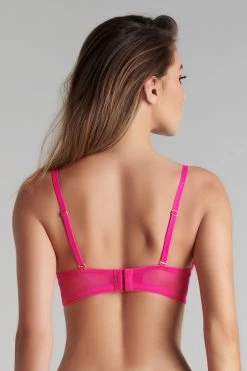 Maison Close Soutien-gorge Balconnet - Corps à Corps Néon -Boutique De Lingerie Sexy Wire Bra CAC Pink 560134 3