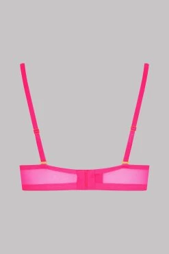Maison Close Soutien-gorge Balconnet - Corps à Corps Néon -Boutique De Lingerie Sexy Wire Bra CAC Pink 560134 4