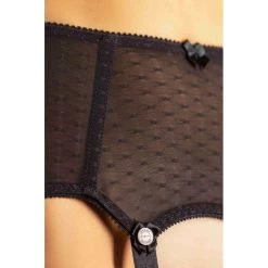 PJ PLUMETIS -Boutique De Lingerie Sexy porte jarretelles plumetis cervin 3